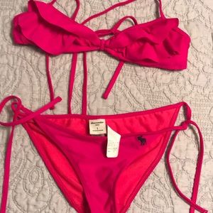 Abercrombie kids bikini. Fuscia size large.